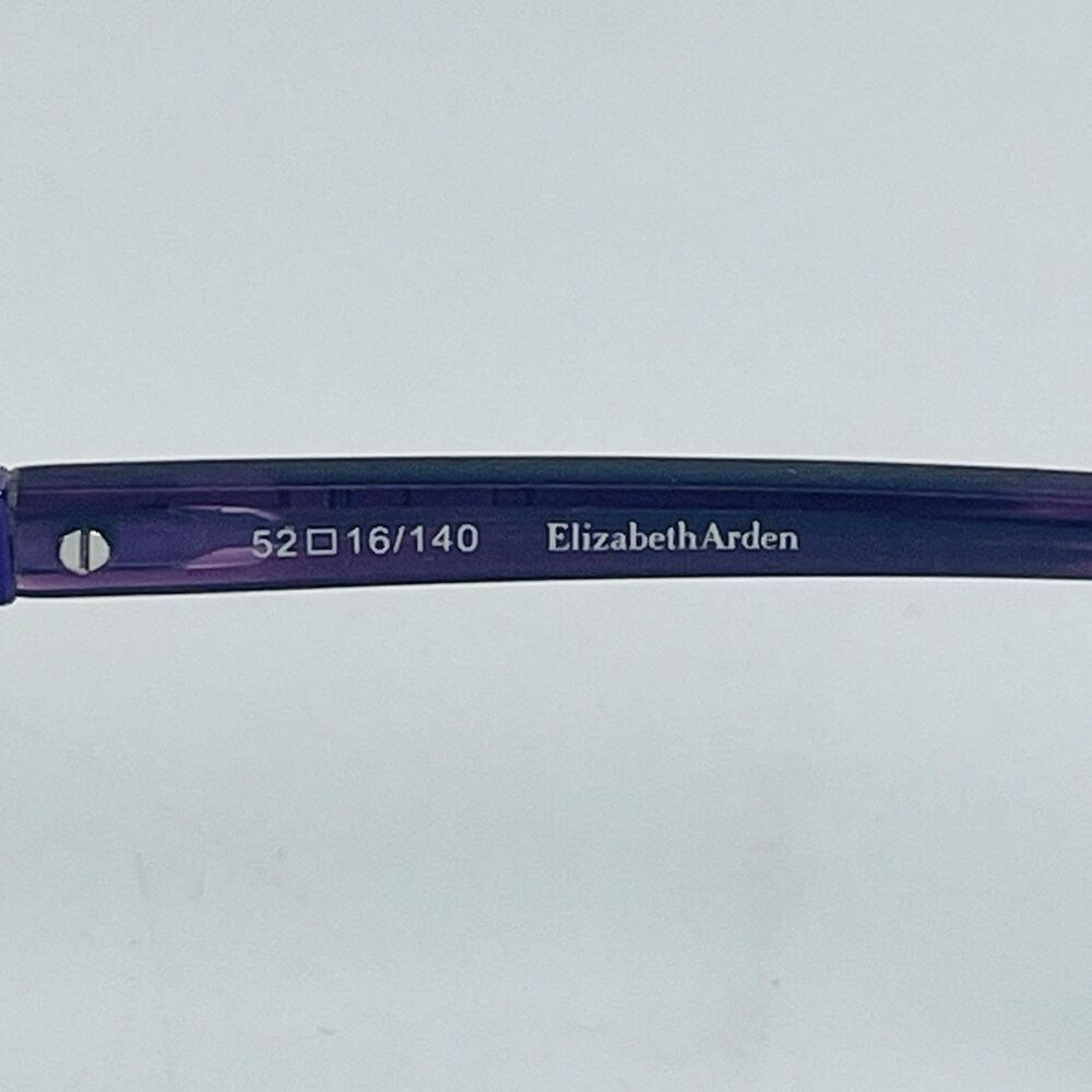 Elizabeth Arden Eyeglass Frame EA1201-2 Women Purple Tortoise Cat Eye 52-16-140 - Picture 8 of 11